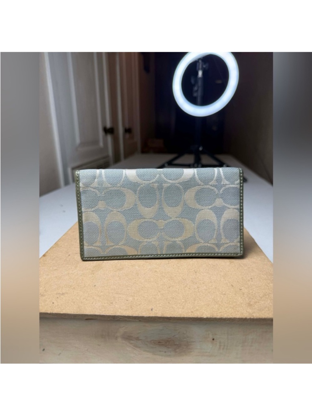 Vintage Coach Checkbook
Leather Wallet Cosmetic Wristlet
Various damaged